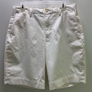 Ralph Lauren Cream Flat Front Men's Shorts